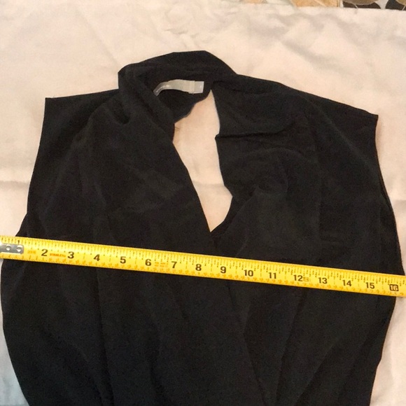 Versatile black silk mid-length dress - Picture 6 of 6